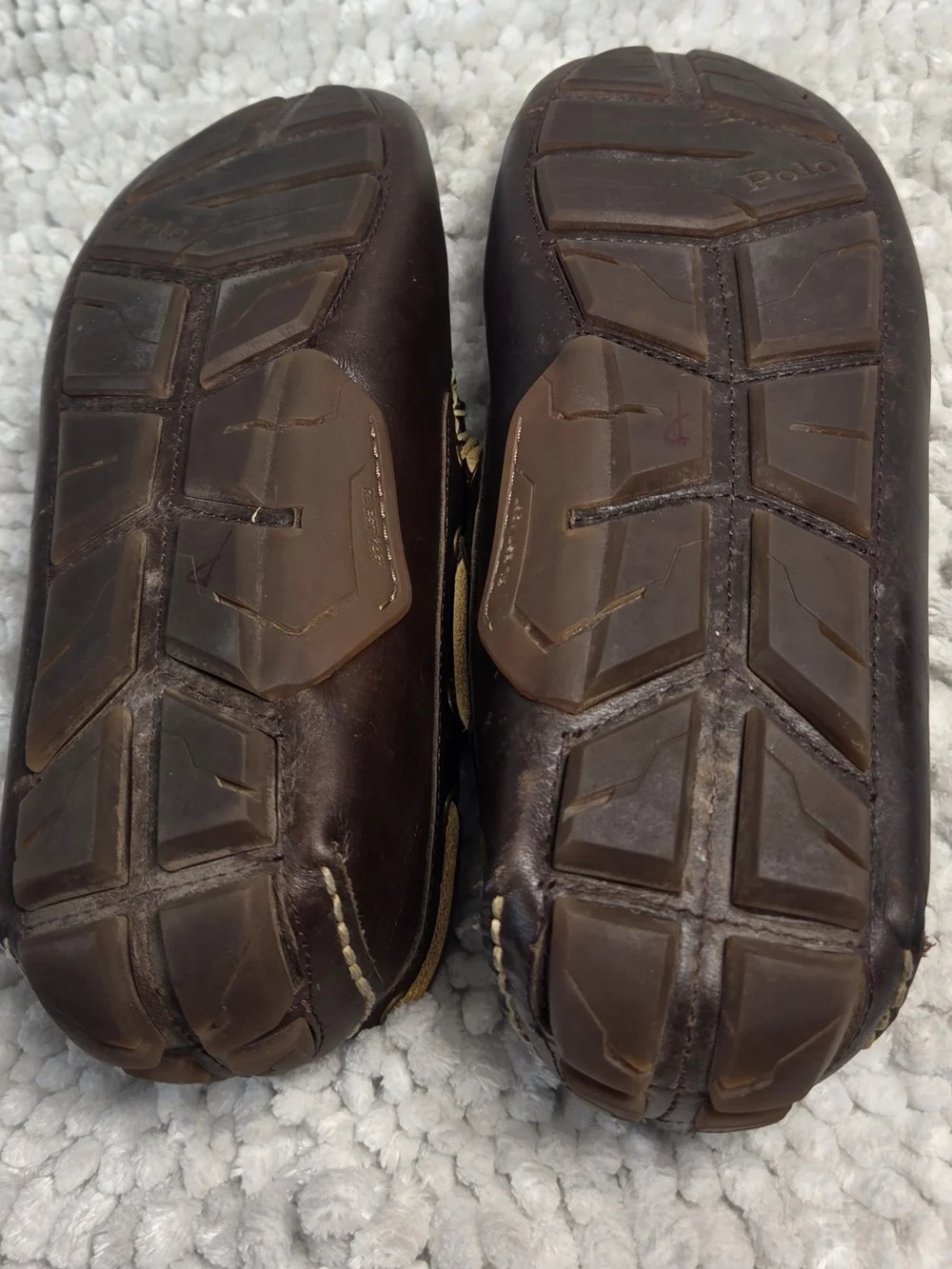 Polo Ralph Lauren Anders Loafers Men’s 7.5 Brown Leather Preppy Coastal Nautical